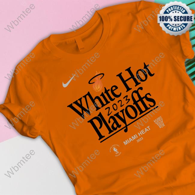 Miami Heat White Hot 2023 NBA Playoffs Basketball T shirt Size S