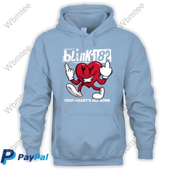 Official Blink 182 Merch Your Heart's All Gone T-Shirt Official Blink 182 Merch Your Heart's All Gone T-Shirt