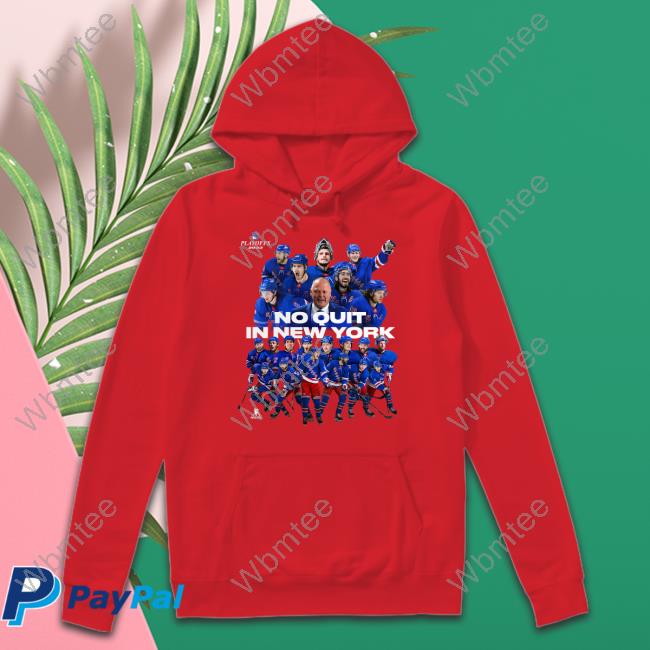 Madison Square Garden Shop No Quit In New York Rangers 22-23 Playoff Team Photo Tee Shirt Madison Square Garden Shop No Quit In New York Rangers 22-23 Playoff Team Photo Tee Shirt