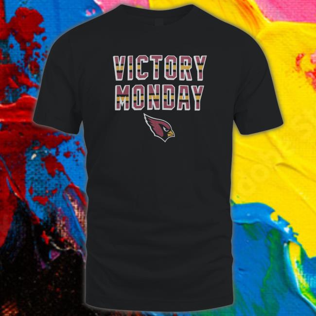 Official homage merch Arizona Cardinals Victory Monday Tee Shirt Official homage merch Arizona Cardinals Victory Monday Tee Shirt