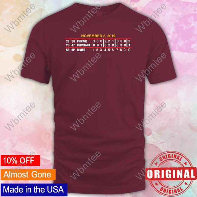 Official Game 7 Scoreboard Tee Shirt Official Game 7 Scoreboard Tee Shirt