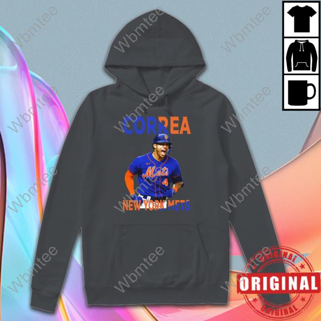 Number 4 carlos correa correa new york mets shirt, hoodie, longsleeve,  sweater