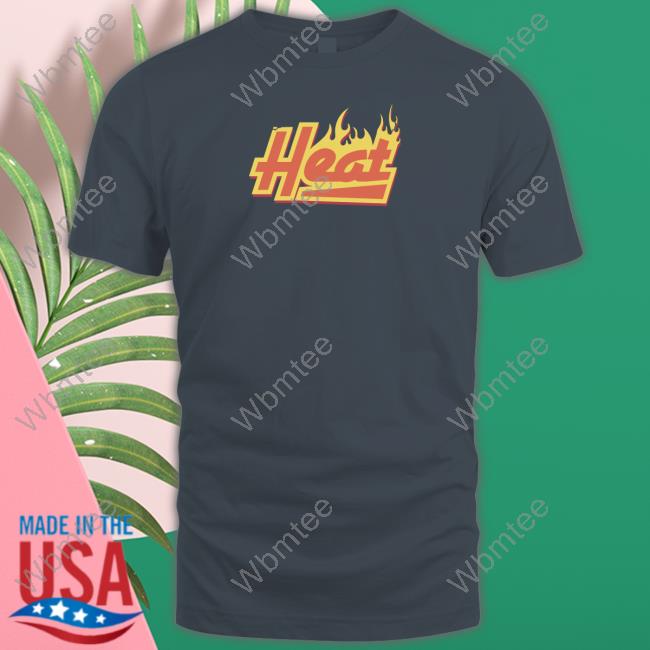 Official Miami Heat Merch Court Culture Heat Flames Tee Official Miami Heat Merch Court Culture Heat Flames Tee