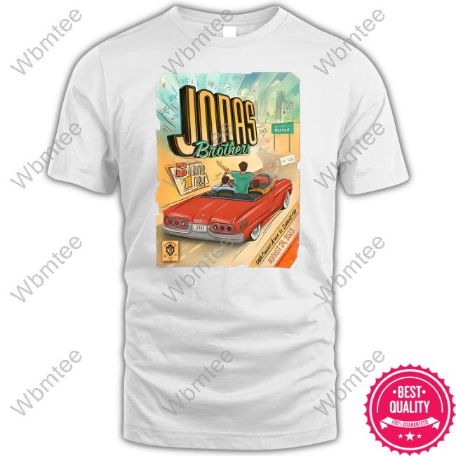 Jonas Brother Merch The Tour Detroit T Shirt Jonas Brother Merch The Tour Detroit T Shirt
