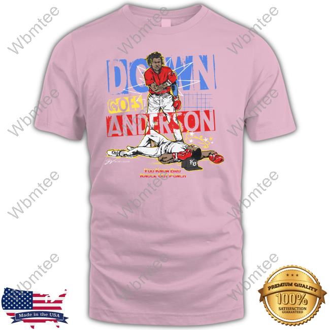 Gv art and design down goes anderson T-shirt, hoodie, sweater, long sleeve  and tank top
