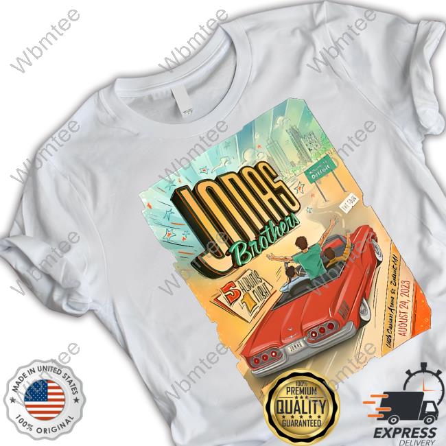 Jonas Brother Merch The Tour Detroit T Shirt Jonas Brother Merch The Tour Detroit T Shirt