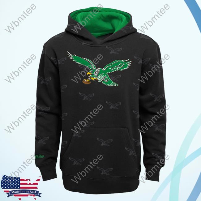 Official Dick's Sporting Goods Clothing Shop Store Mitchell & Ness  Philadelphia Eagles All Over Print Black Hooded Sweatshirt 3D AOP  Dickssportinggoods Merch - WBMTEE