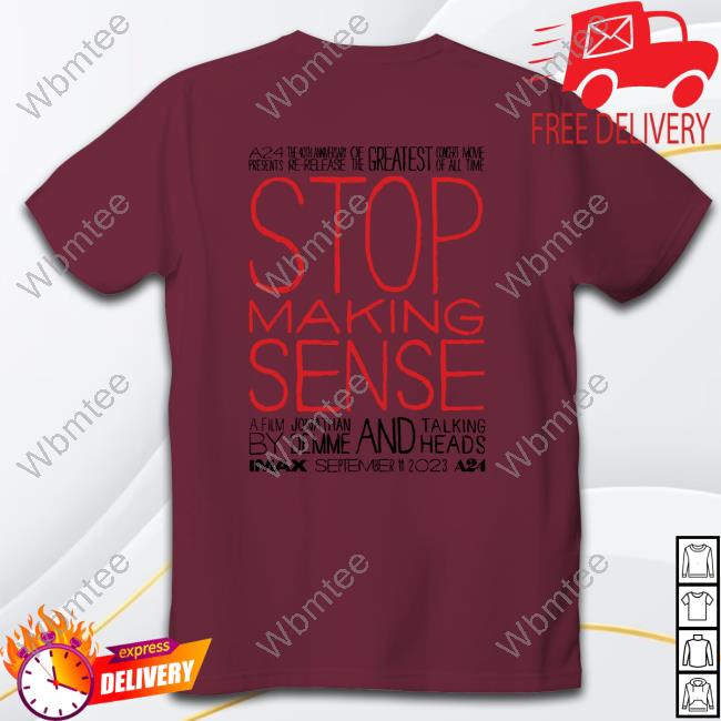 Stop Making Sense World Premiere Tee A24トーキングヘッズ - Tシャツ 