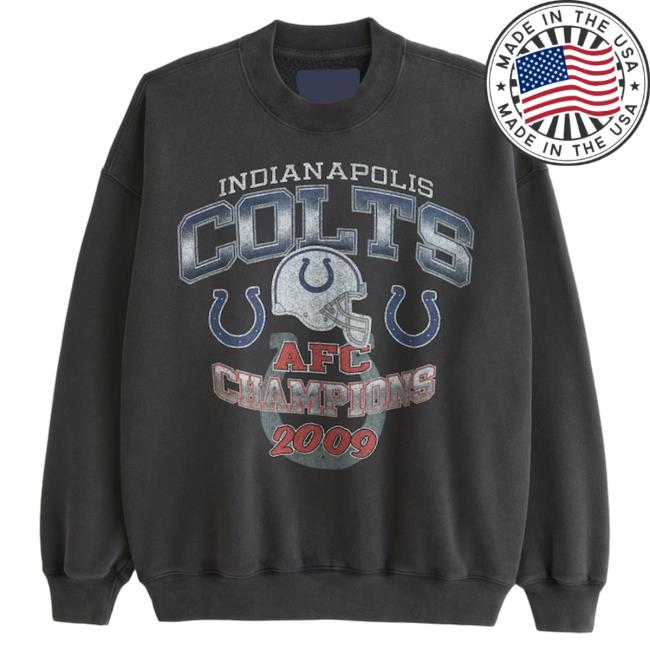 Official Abercrombie Clothing Store Shop Merch Indianapolis Colts Graphic  2009 Crew neck - WBMTEE