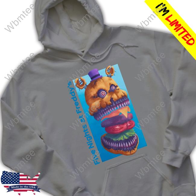 Hottopic Burger Nightmare Fredbear Five Nights At Freddy's Midnight Snack  Shirt, hoodie, sweater and long sleeve