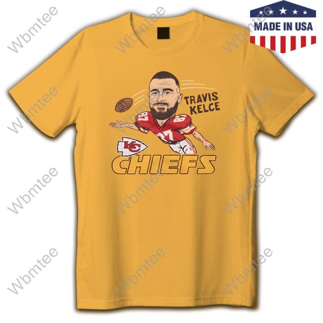 Kansas City Chiefs Travis Kelce #87 T-Shirt from Homage. | Officially Licensed Vintage NFL Apparel from Homage Pro Shop.