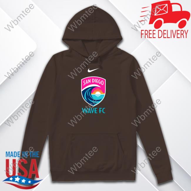 Youth Nike San Diego Wave FC Crest Grey Hoodie