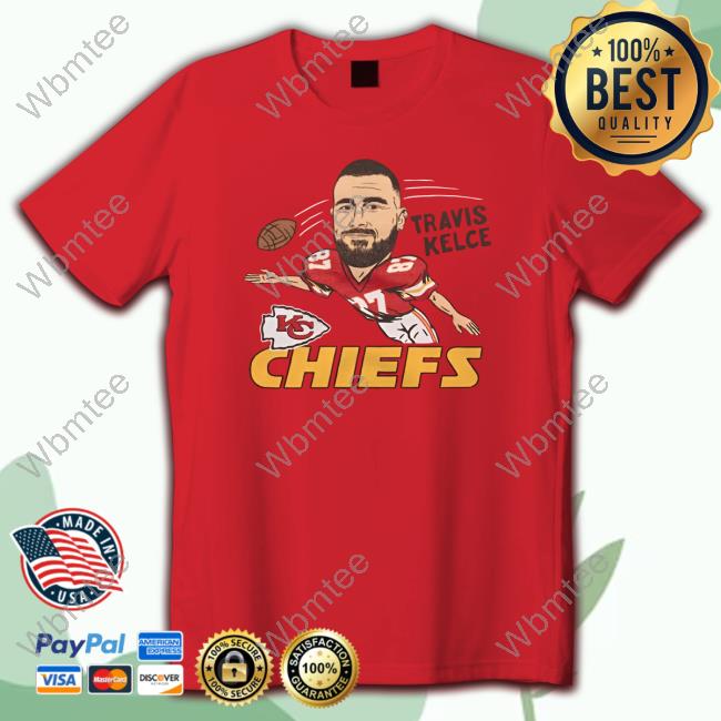 Kansas City Chiefs Travis Kelce #87 T-Shirt from Homage. | Officially Licensed Vintage NFL Apparel from Homage Pro Shop.