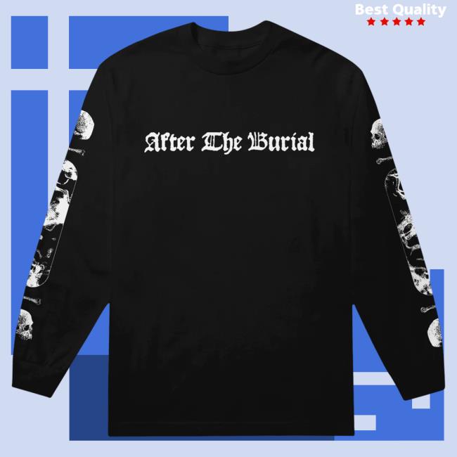 Official After The Burial Merch Flame Black Long Sleeve Tee WBMTEE