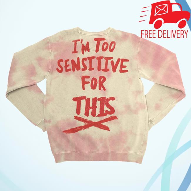 Official Hayley Kiyoko Merch Store Album Type I'm Too Sensitive For This X Tie Dye Tee Natural And Red Tie-Dye HayleyKiyoko Official Hayley Kiyoko Merch Store Album Type I'm Too Sensitive For This X Tie Dye Tee Natural And Red Tie-Dye HayleyKiyoko