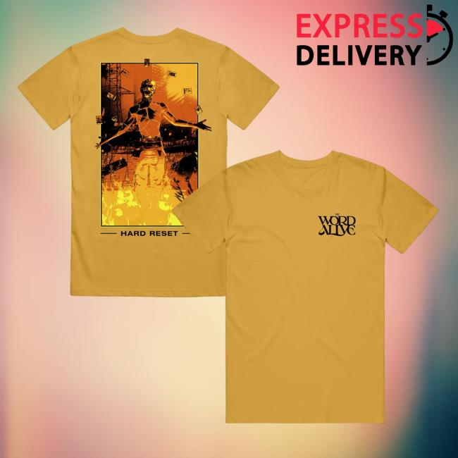 Official Merchnow The Word Alive Threshold Mustard Sweatshirt Official Merchnow The Word Alive Threshold Mustard Sweatshirt