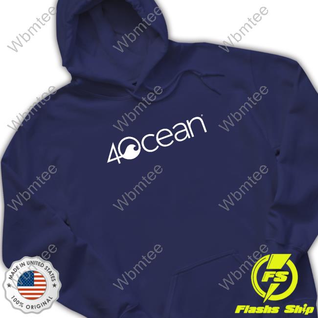 4ocean Logo T - Shirt unisex Blue Large