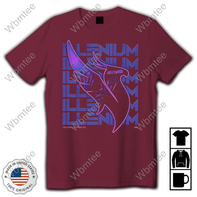 Official Shop Illenium Store Merch Trilogy LA Stacked New Shirt Official Shop Illenium Store Merch Trilogy LA Stacked New Shirt