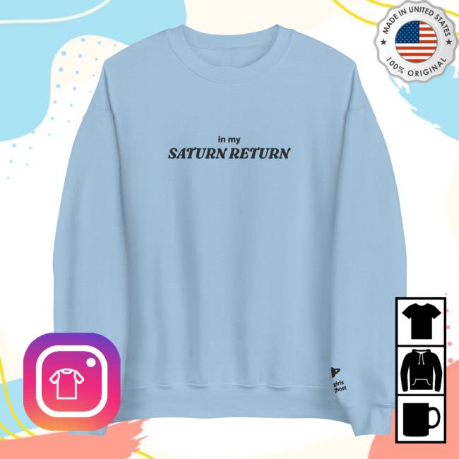 Two Girls One Ghost Merch StoreIn My Saturn Return Crewneck Sweatshirt Two Girls One Ghost Merch StoreIn My Saturn Return Crewneck Sweatshirt