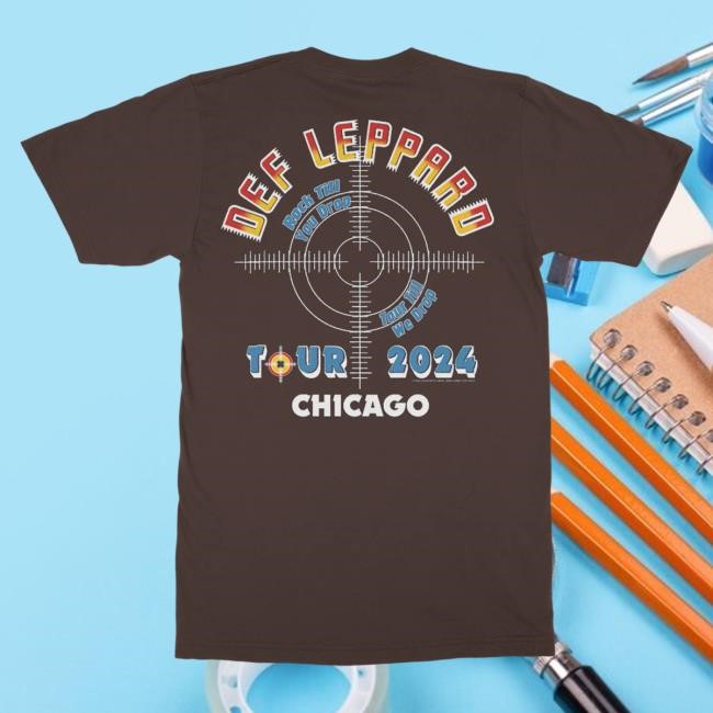 Official Def Leppard Merch Store Clothing Chicago, IL 2024 Tour Tshirt DefLeppard Official Def Leppard Merch Store Clothing Chicago, IL 2024 Tour Tshirt DefLeppard