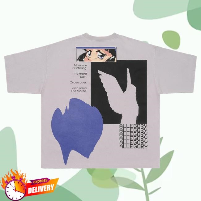 Official Allegory Clothing The Wired Heavyweight Attractive Hoodie / White Allegory House Merch Official Allegory Clothing The Wired Heavyweight Attractive Hoodie / White Allegory House Merch