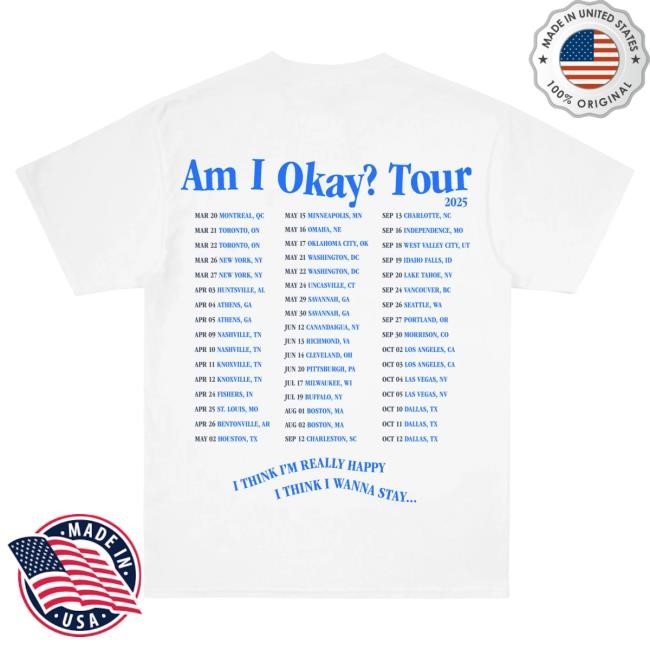 Megan Moroney Official Store Merch Am I Okay? Tour Top Shirt Megan Moroney Official Store Merch Am I Okay? Tour Top Shirt