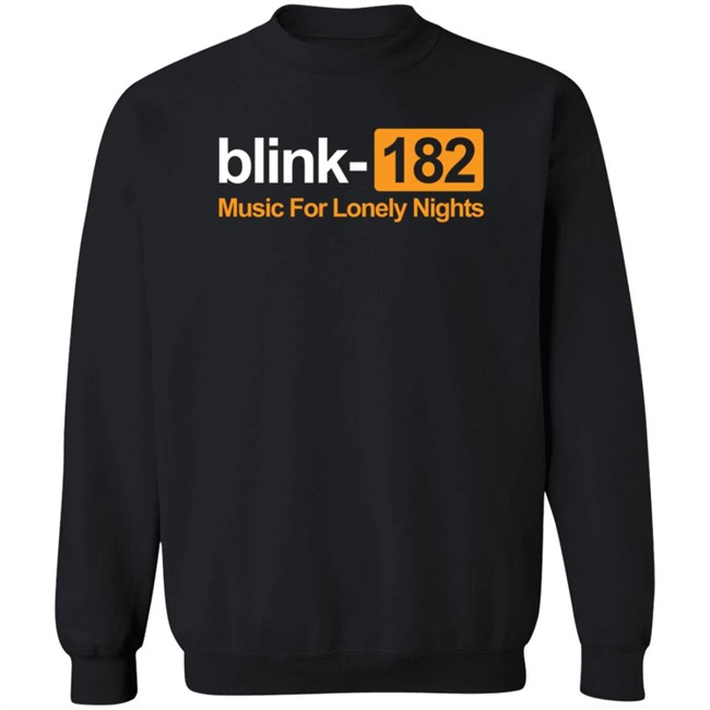 Blink 182 Merch Music For Lonely Nights Pullover Hoodie Blink 182 Merch Music For Lonely Nights Pullover Hoodie