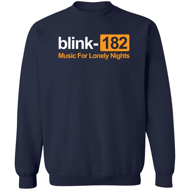 Blink 182 Merch Music For Lonely Nights Pullover Hoodie Blink 182 Merch Music For Lonely Nights Pullover Hoodie