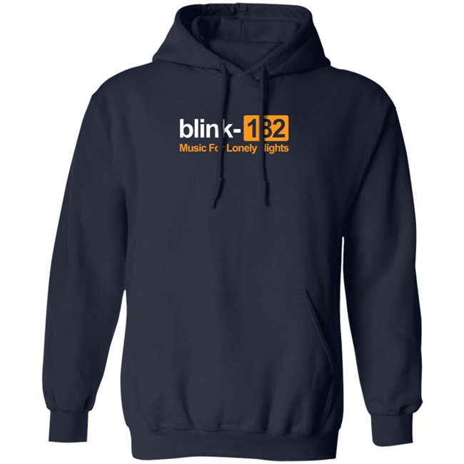 Blink 182 Merch Music For Lonely Nights Pullover Hoodie Blink 182 Merch Music For Lonely Nights Pullover Hoodie