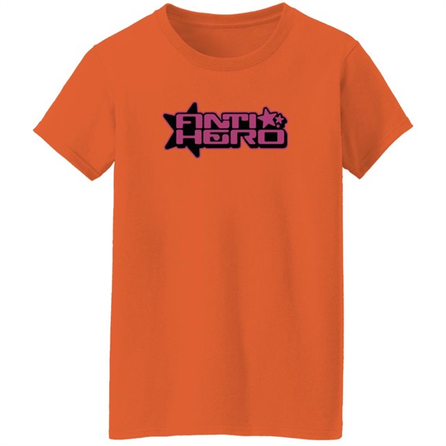Convolk Merch Anti-Hero Orange Tee Shirt Convolk Merch Anti-Hero Orange Tee Shirt
