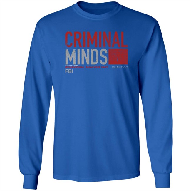 Cbs Store Merch Criminal Minds Distressed BAU Quantico Hoodie Cbs Store Merch Criminal Minds Distressed BAU Quantico Hoodie