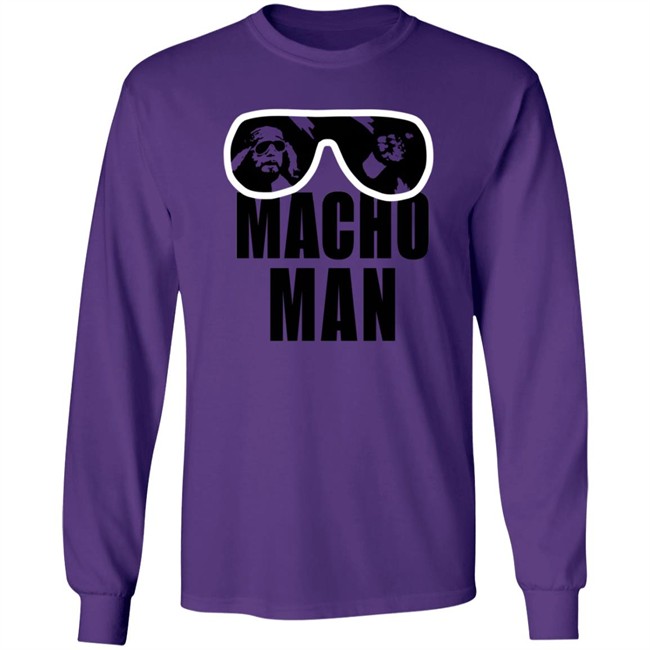 Wwe Old School Macho Man Purple T Shirt Wwe Old School Macho Man Purple T Shirt