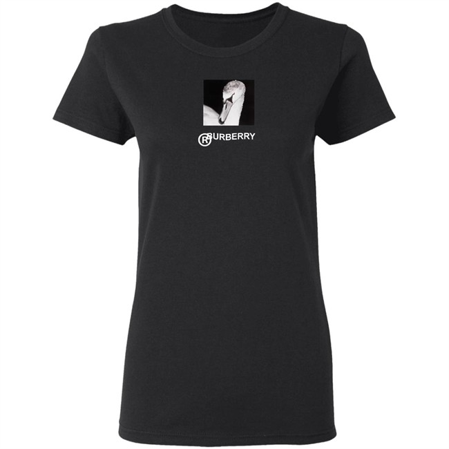 Swan Burberry Shirt Swan Logo Burberry Print Black T Shirts Swan Burberry Shirt Swan Logo Burberry Print Black T Shirts