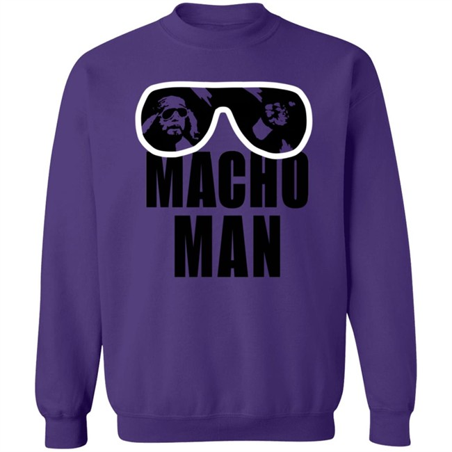 Wwe Old School Macho Man Purple T Shirt Wwe Old School Macho Man Purple T Shirt