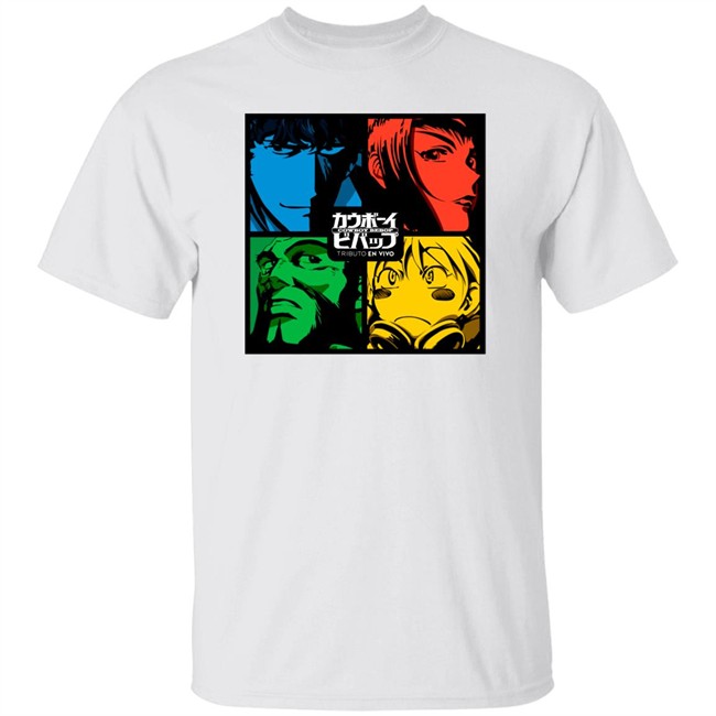 Cowboy Bebop Shirt Cowboy Bebop Tributo En VIVO White T Shirts Cowboy Bebop Shirt Cowboy Bebop Tributo En VIVO White T Shirts