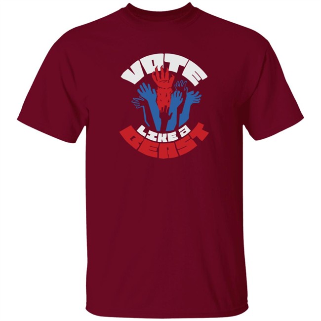 Mythical Merch Vote Like A Beast Tee Mythical Merch Vote Like A Beast Tee