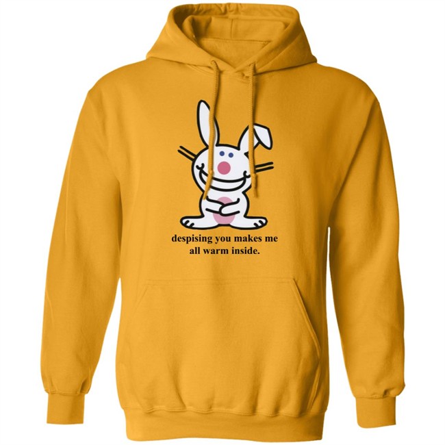 It's Happy Bunny Shirt Despising You Makes Me All Warm Inside Gray Shirt It's Happy Bunny Shirt Despising You Makes Me All Warm Inside Gray Shirt