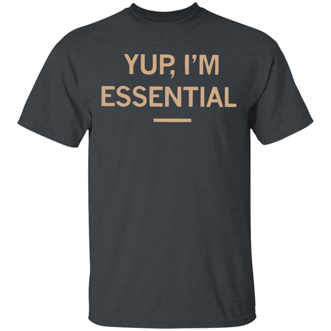 Meowyteeshirts-Yup I’m Essential Official T-Shirt Black Shirt Meowyteeshirts-Yup I’m Essential Official T-Shirt Black Shirt