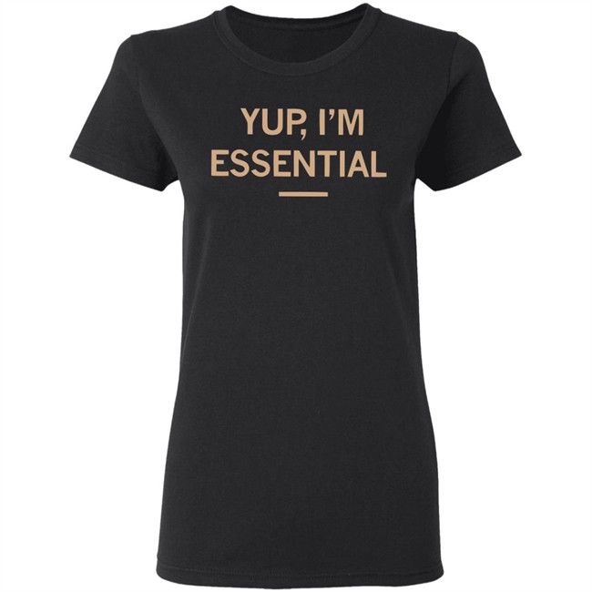 Meowyteeshirts-Yup I’m Essential Official T-Shirt Black Shirt Meowyteeshirts-Yup I’m Essential Official T-Shirt Black Shirt