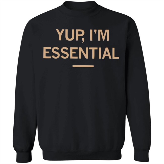 Meowyteeshirts-Yup I’m Essential Official T-Shirt Black Shirt Meowyteeshirts-Yup I’m Essential Official T-Shirt Black Shirt