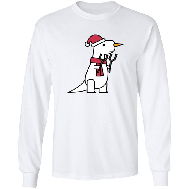 Shop Dinosaur Merch Store Snowman T Rex SweatShirt Shop Dinosaur Merch Store Snowman T Rex SweatShirt