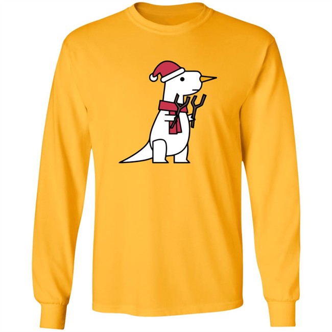 Shop Dinosaur Merch Store Snowman T Rex SweatShirt Shop Dinosaur Merch Store Snowman T Rex SweatShirt