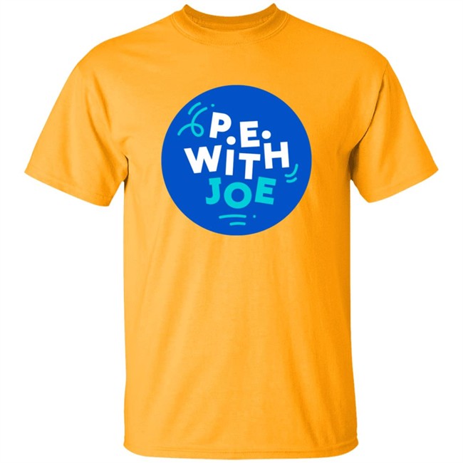 Joe Wicks T Shirts Pe With Joe T Shirts P.E With Joe Large Badge Tee Joe Wicks T Shirts Pe With Joe T Shirts P.E With Joe Large Badge Tee