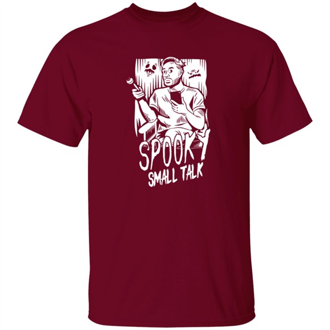 Gianthugs Merch WATCHER ENTERTAINMENT Spooky Small Talk - The Host GLOWS IN THE DARK Shirt Gianthugs Merch WATCHER ENTERTAINMENT Spooky Small Talk - The Host GLOWS IN THE DARK Shirt