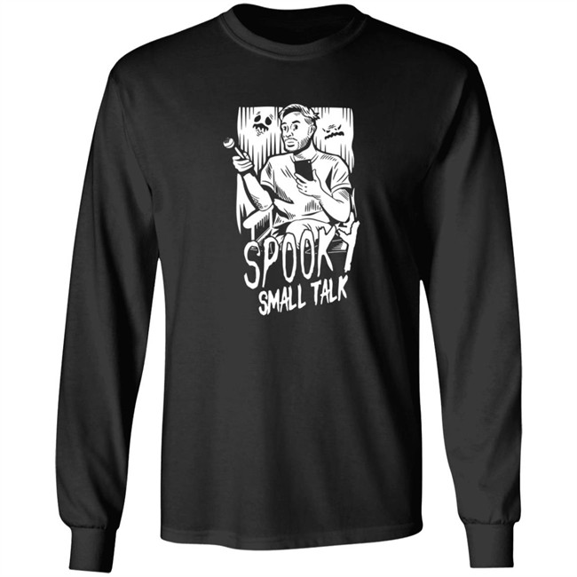 Gianthugs Merch WATCHER ENTERTAINMENT Spooky Small Talk - The Host GLOWS IN THE DARK Shirt Gianthugs Merch WATCHER ENTERTAINMENT Spooky Small Talk - The Host GLOWS IN THE DARK Shirt