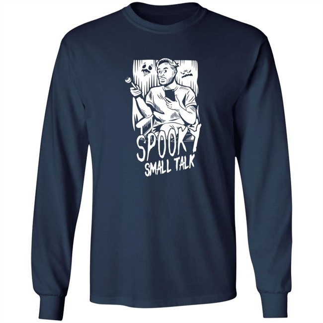 Gianthugs Merch WATCHER ENTERTAINMENT Spooky Small Talk - The Host GLOWS IN THE DARK Shirt Gianthugs Merch WATCHER ENTERTAINMENT Spooky Small Talk - The Host GLOWS IN THE DARK Shirt
