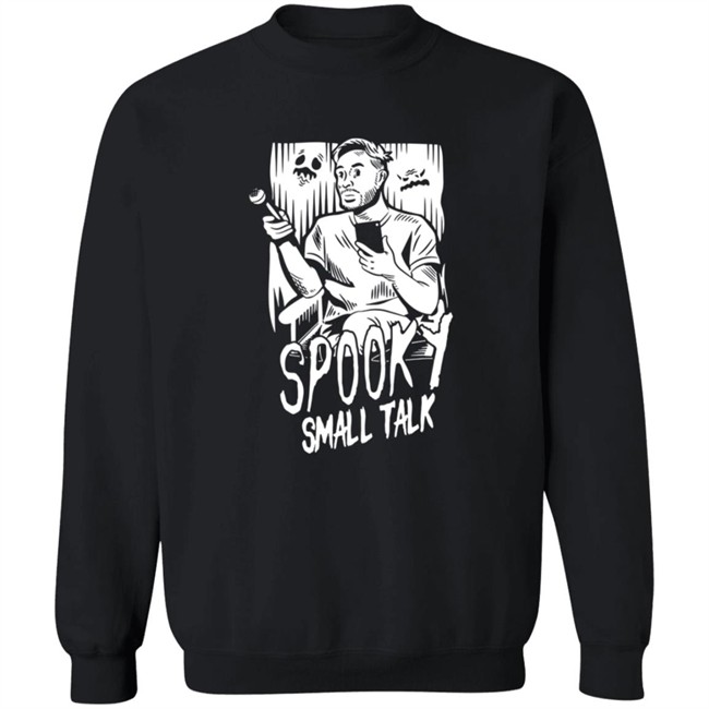 Gianthugs Merch WATCHER ENTERTAINMENT Spooky Small Talk - The Host GLOWS IN THE DARK Shirt Gianthugs Merch WATCHER ENTERTAINMENT Spooky Small Talk - The Host GLOWS IN THE DARK Shirt