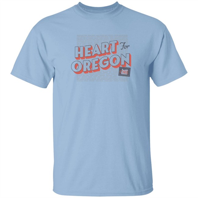 Portland Gear Merch Heart For Oregon Charty Shirt Portland Gear Merch Heart For Oregon Charty Shirt