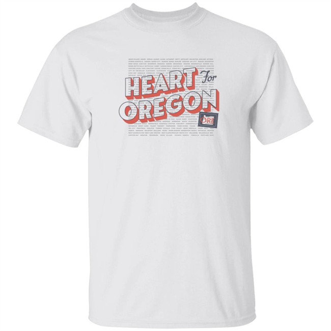 Portland Gear Merch Heart For Oregon Charty Shirt Portland Gear Merch Heart For Oregon Charty Shirt