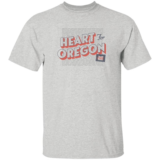Portland Gear Merch Heart For Oregon Charty Shirt Portland Gear Merch Heart For Oregon Charty Shirt